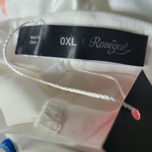 Rosegal Ladies Sleep Dress Cami Corals Double Strap Lace Trim Multicolor 0XL NWT - Picture 9 of 12